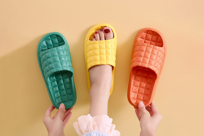 Unisex Quilted Sliders Deal Price £8.99