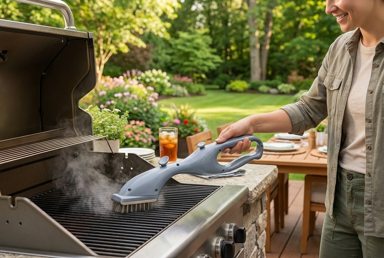 Durable BBQ Vapour Cleaner Brush with Steam Action | Wowcher