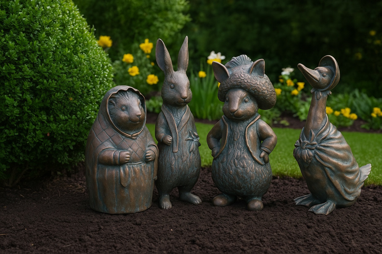 Bronze Animal Garden Ornament Sculpture – Weather-Resistant Outdoor Décor Accessory | Wowcher