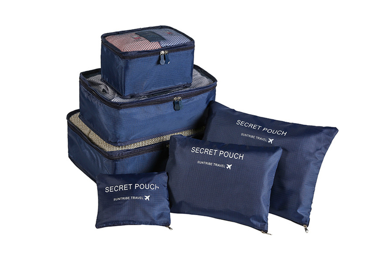6pk Durable Travel Storage Organiser Bags – 7 Colours | Wowcher