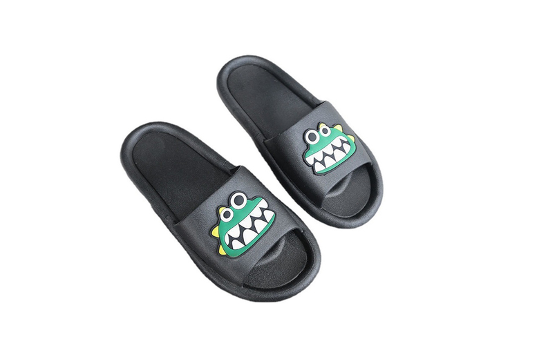 Unisex Black Cute Crocodile Sliders – Fun Summer Footwear | Wowcher Unisex Black Cute Crocodile Sliders – Fun Summer Footwear | Wowcher