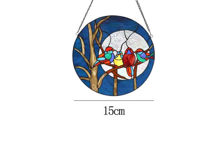Round Plate Bird Hanging Decoration-la Deal Price £5.18