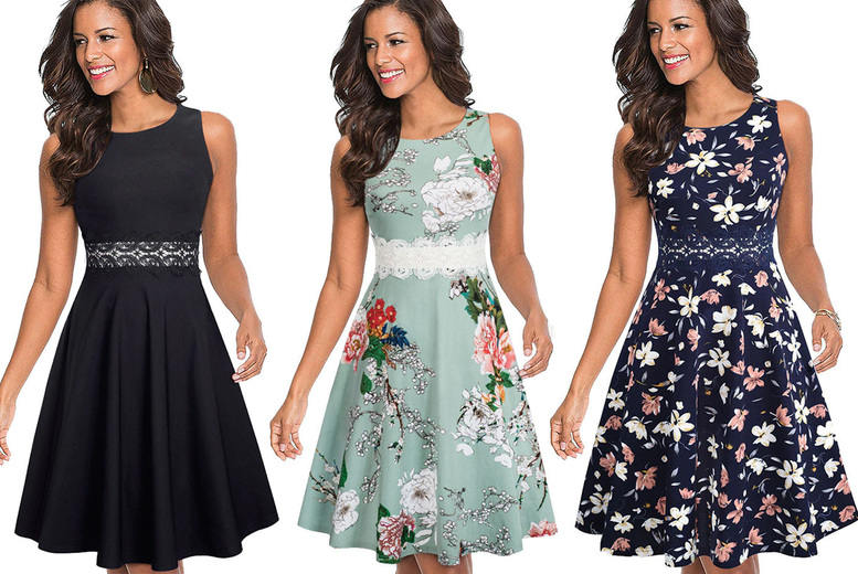 Floral Lace Midi Dress Deal Price £16.99
