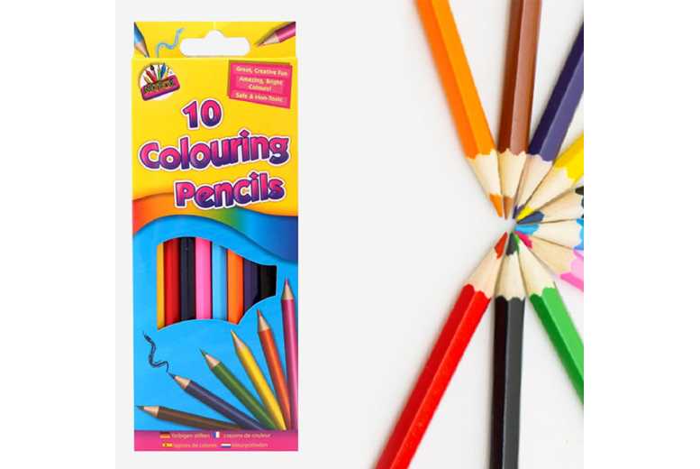 ArtBox Vivid Colouring Adventure – 10 Pencils Set | Wowcher