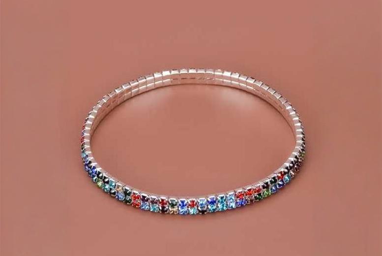 Dazzling Double Row Crystal Anklets | Wowcher Dazzling Double Row Crystal Anklets | Wowcher