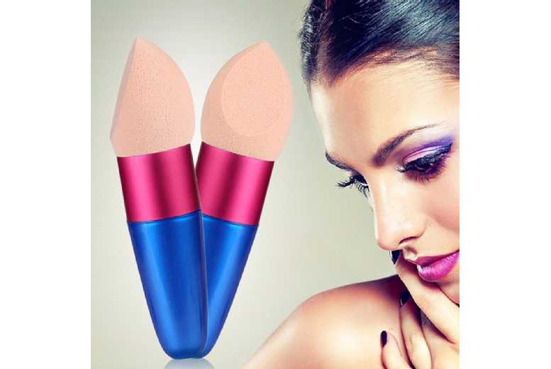 Dynamic Duo Powder Puff Makeup Blender Sponges | Wowcher