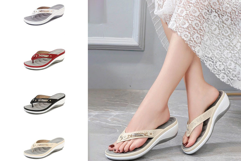 PU Leather Thong Sandals Deal Price £9.99