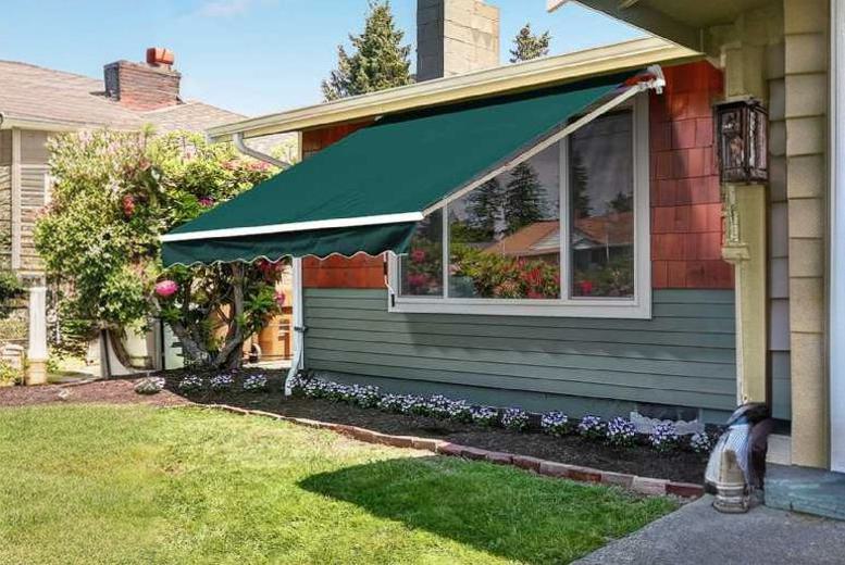 Outsunny Weather-Resistant Manual Retractable Awning – UV Block, No-Drill, 2.5m | Wowcher Outsunny Weather-Resistant Manual Retractable Awning – UV Block, No-Drill, 2.5m | Wowcher
