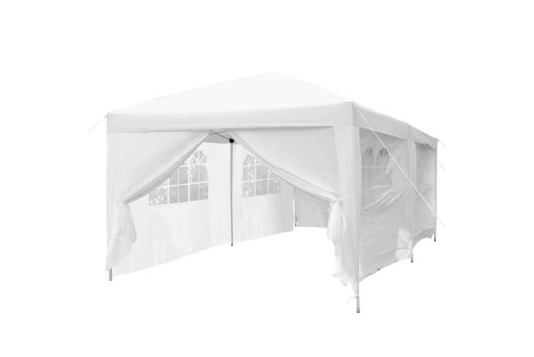 Outsunny Heavy Duty Water Resistant Pop Up Gazebo-White Outsunny Heavy Duty Water Resistant Pop Up Gazebo-White