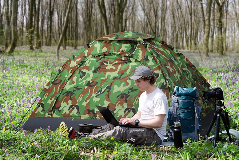 2-Person Camouflage Tent Deal Price £29.99
