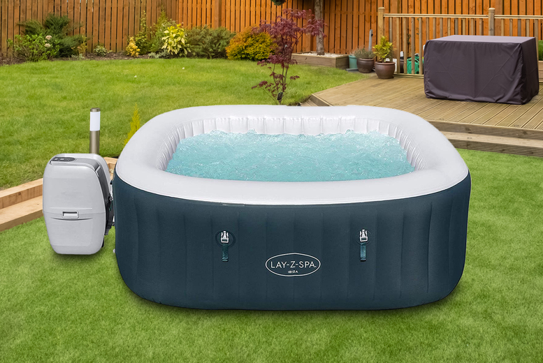 £499 instead of £1,400 for a Lay-Z-Spa Ibiza Whirlpool Hot Tub with LED Lights from Direct2Public Ltd – save 64% £499 instead of £1,400 for a Lay-Z-Spa Ibiza Whirlpool Hot Tub with LED Lights from Direct2Public Ltd – save 64%