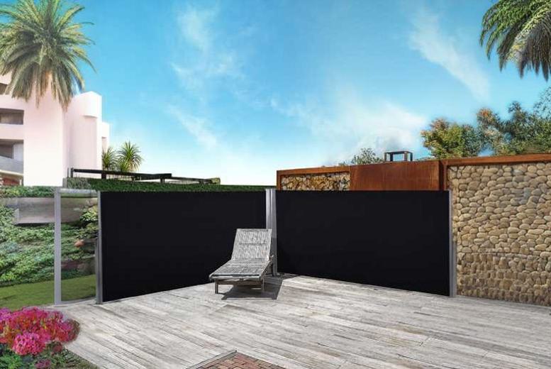 Outsunny Steel Frame Retractable Double-Sided Awning Outsunny Steel Frame Retractable Double-Sided Awning