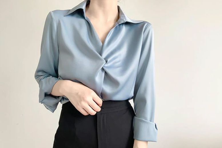 Casual Silky Blouse – 2 Sizes!
