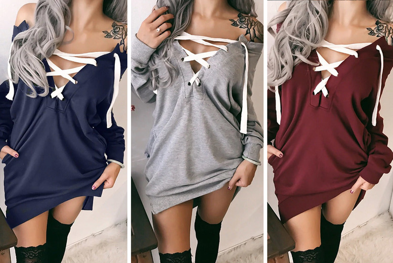 Casual Jumper Style Dress – 3 Sizes & Colours!
