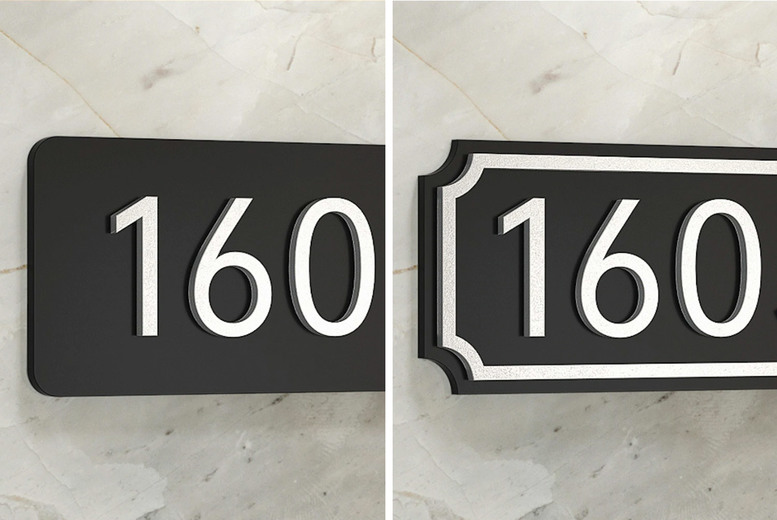 Personalised House Number Sign Deal Price £5.99