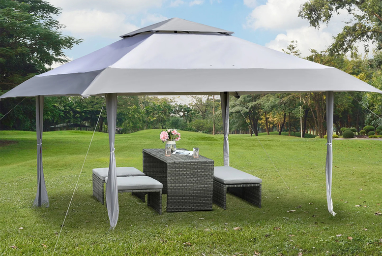 £128.1 instead of £199.99 for a Outsunny 4 x 4m Outdoor Pop Up Gazebo – save up to 36% £128.1 instead of £199.99 for a Outsunny 4 x 4m Outdoor Pop Up Gazebo – save up to 36%