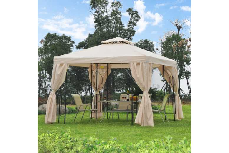 £194.2 instead of £351.99 for a Outsunny 3×3 m Gazebo W/Side Panel – save up to 45% £194.2 instead of £351.99 for a Outsunny 3×3 m Gazebo W/Side Panel – save up to 45%