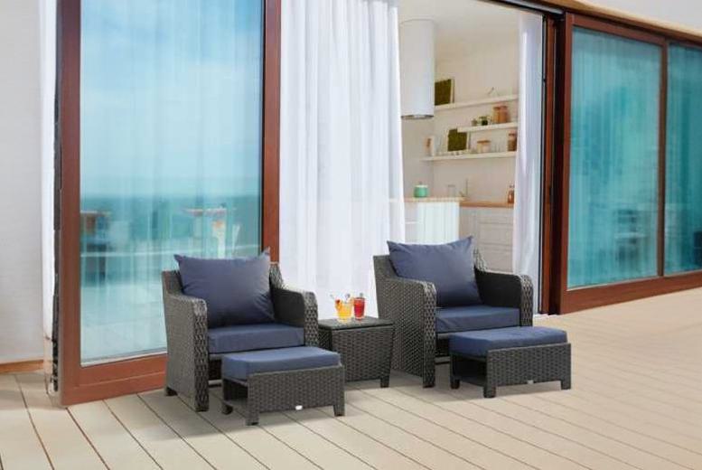 £513 instead of £1039.99 for a Outsunny 5pcs Outdoor Rattan Furniture – save up to 51% £513 instead of £1039.99 for a Outsunny 5pcs Outdoor Rattan Furniture – save up to 51%