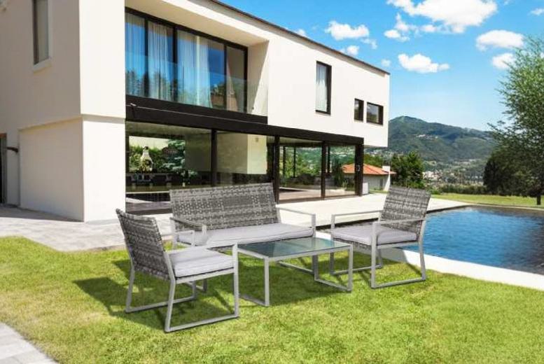 £194.7 instead of £351.99 for a Outsunny 4-Piece Garden Rattan Furniture – save up to 45% £194.7 instead of £351.99 for a Outsunny 4-Piece Garden Rattan Furniture – save up to 45%