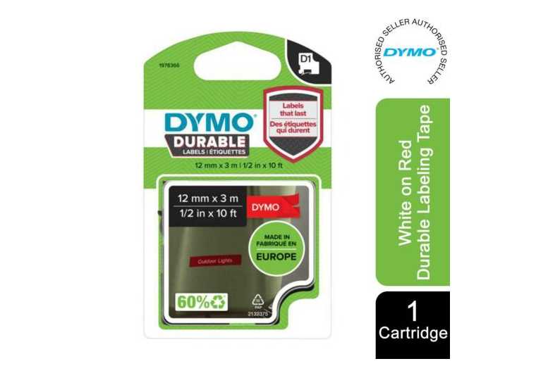 DYMO Labeling Tape 12mm x 3m Deal Price £15.54