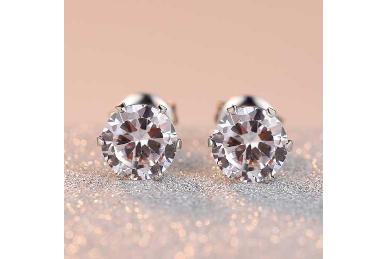 Dazzling Crystals Band Ring & Earring Set | Wowcher