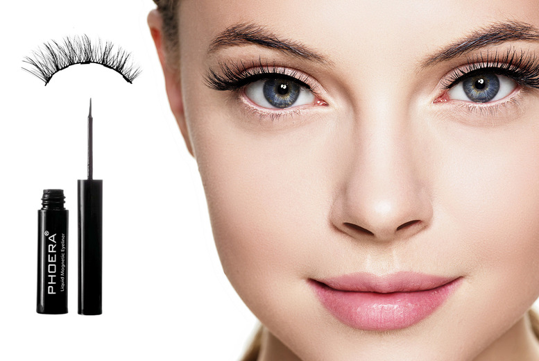 Phoera Eyelashes and Magnetic Eyeliner at LivingSocial