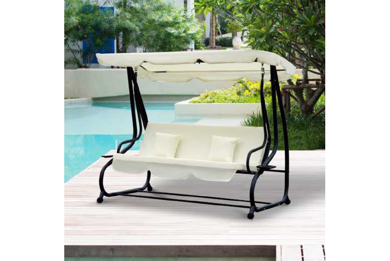 £153.3 instead of £297.99 for a Outsunny 2-in-1 Swing Chair, Cream White – save up to 49% £153.3 instead of £297.99 for a Outsunny 2-in-1 Swing Chair, Cream White – save up to 49%