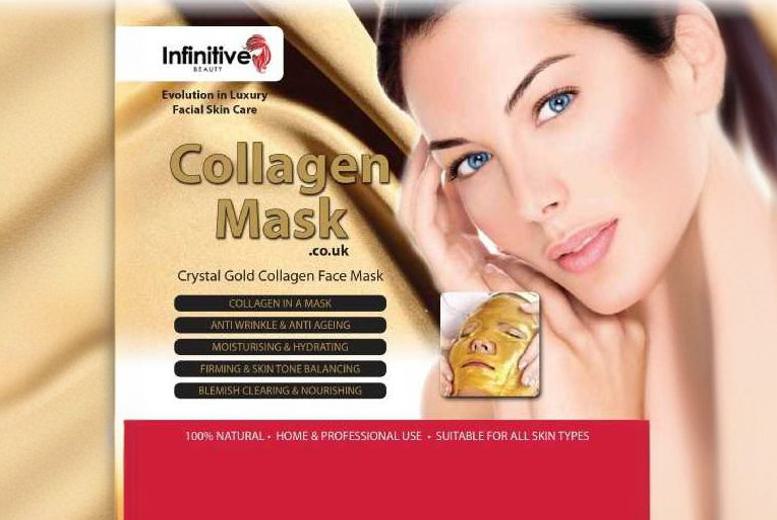 Gold Collagen Moisturising Face Masks from LivingSocial