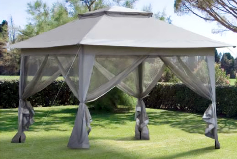 £175.10 instead of £278.99 for an Outsunny grey foldable pop-up gazebo £175.10 instead of £278.99 for an Outsunny grey foldable pop-up gazebo
