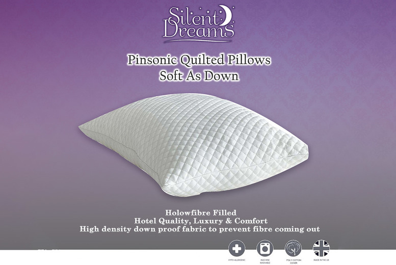 Quilted Soft As Down’ Pillow Deal Price £8.99
