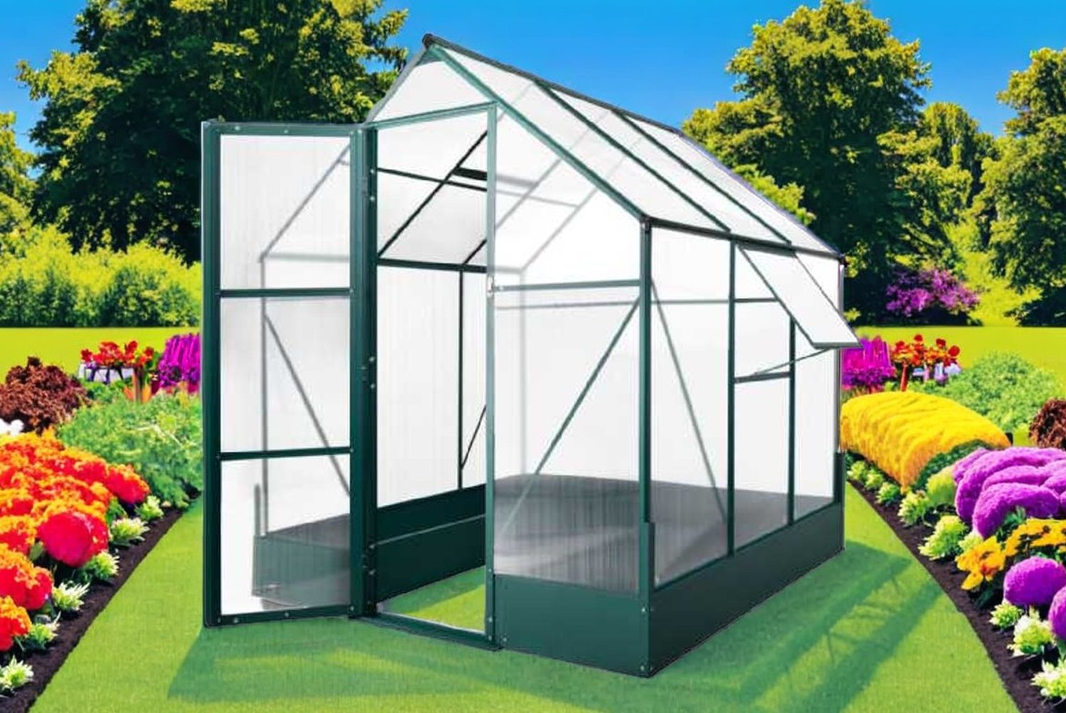 £321.6 instead of £527.99 for a Outsunny Walk-in Greenhouse 6.2×6.2ft – save up to 39% £321.6 instead of £527.99 for a Outsunny Walk-in Greenhouse 6.2×6.2ft – save up to 39%
