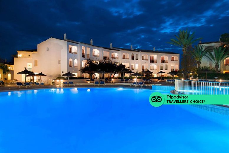A Menorca, Spain all-inclusive stay with return flights from three airports. From £159pp for three nights, from £469pp for five nights, or from £489pp for seven nights – save up to 25% A Menorca, Spain all-inclusive stay with return flights from three airports. From £159pp for three nights, from £469pp for five nights, or from £489pp for seven nights – save up to 25%