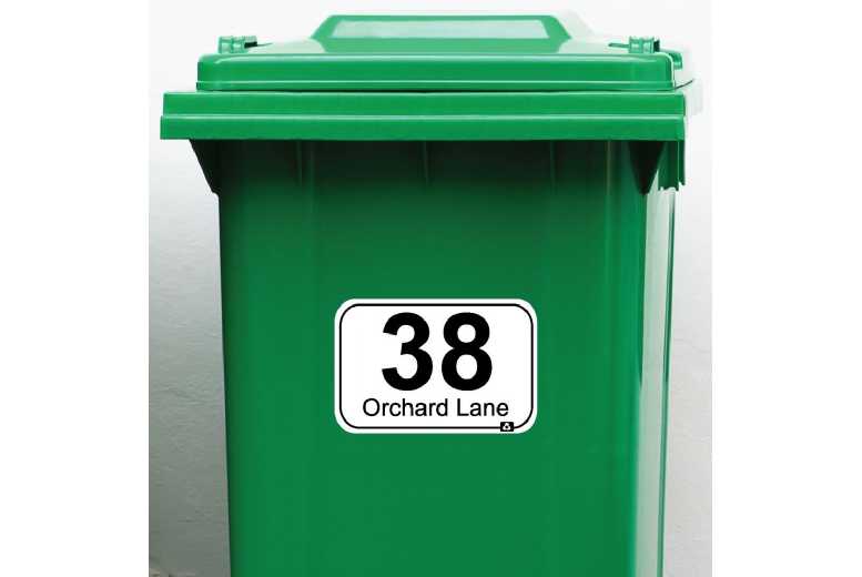 Jolly Personalized Festive Bin Stickers | Wowcher