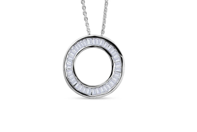 £249 instead of £449.99 for a natural diamond circle of life pendant necklace in white gold from Regency Gems LTD T/A Dubai Gems – save 45% £249 instead of £449.99 for a natural diamond circle of life pendant necklace in white gold from Regency Gems LTD T/A Dubai Gems – save 45%