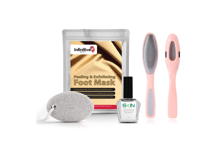 Ultimate Foot Care Kit – Exfoliating & Softening Pedicure Set for Smooth Feet – For All Skin Types – Portable Multi-Piece Tools | Wowcher