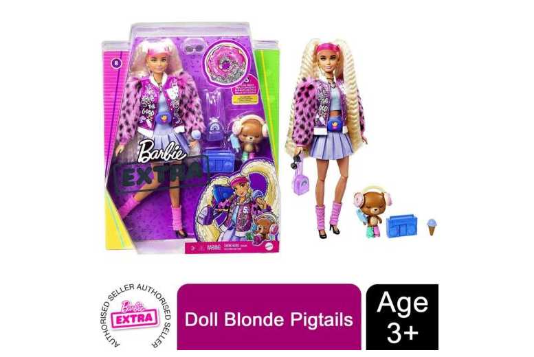Barbie Extra Doll in Long Blonde Pigtail Deal Price £43.99