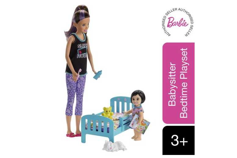 Barbie Babysitter Doll Bedtime Playset Deal Price £19.99
