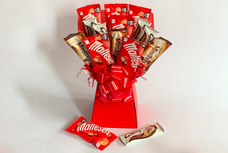 Galaxy & Maltesers Chocolate Bouquet – Flowers Delivery 4 U Deal Price £19.99