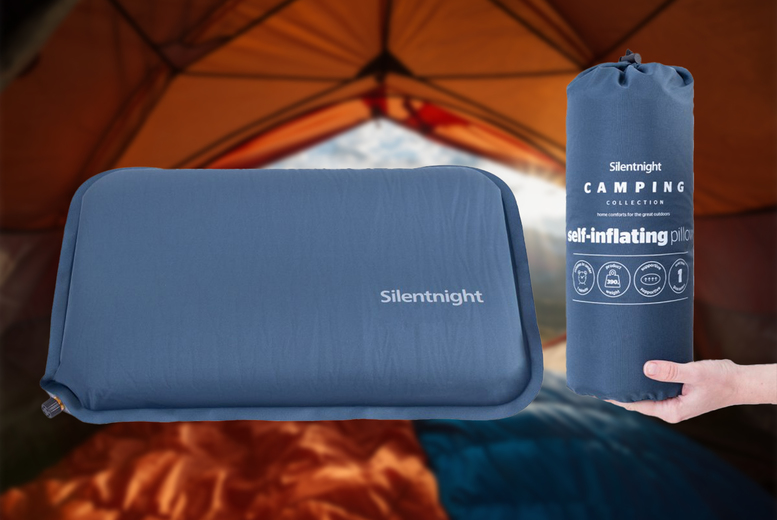 Silentnight Self-Inflating Camping Pillow Deal Price £9.99