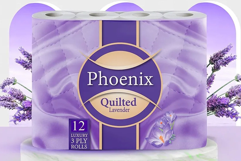 Quilted 3 Ply Lavender Toilet Rolls Deal Price £4.99