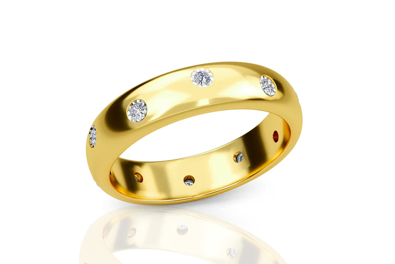 £134 instead of £359.99 for a natural diamond embellished ring in yellow gold from Dubai Gems – save 63% £134 instead of £359.99 for a natural diamond embellished ring in yellow gold from Dubai Gems – save 63%