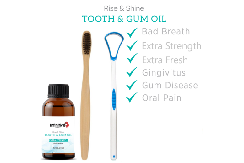 Manual Bamboo Toothbrush & Gum Oil Set – For Fresh Breath & Gum Care | Wowcher