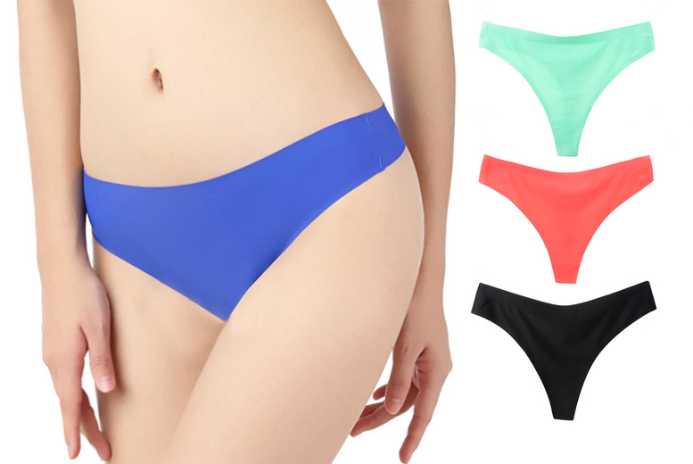 Seamless Breathable Thong - 2 Sets, 5 Sizes & 8 Colours!