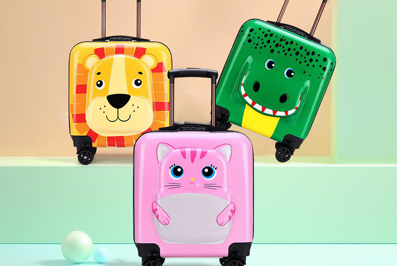 Kids 18-Inch Novelty 4-Wheel Suitcase Deal Price £29.99