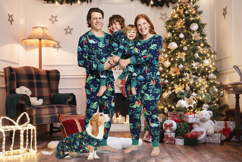 Matching Family Dinosaur Christmas Pyjamas - Sizes For All The Family