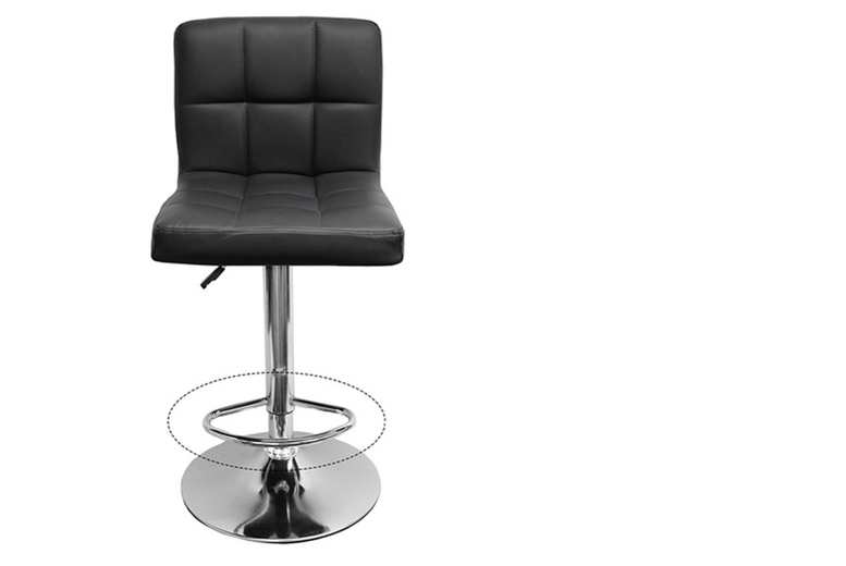 Alivio Set of 2 Adjustable Swivel Bar Stools | Wowcher