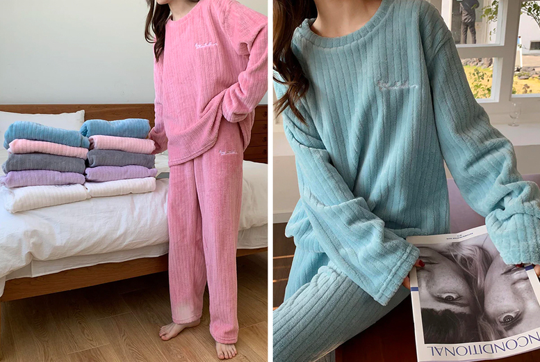 Women’s Fluffy Pyjamas – 6 Colours