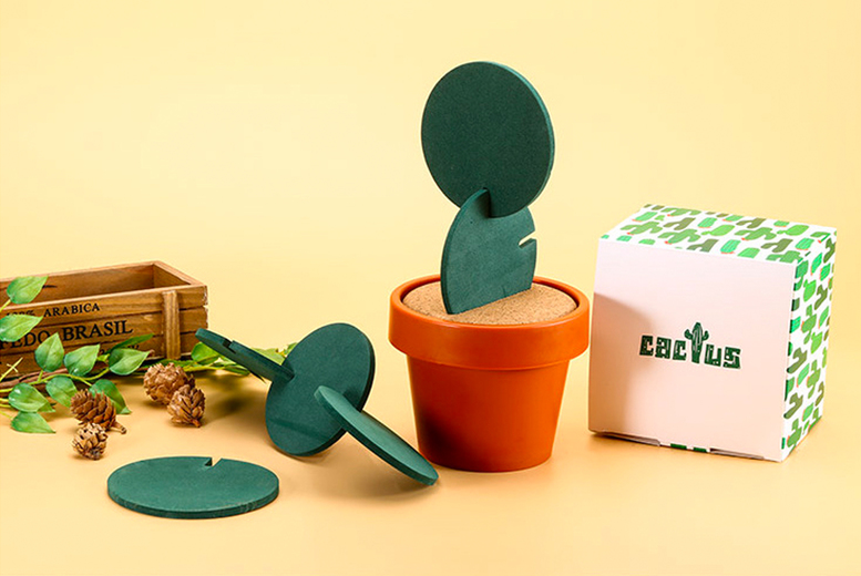 Interactive Cactus Coasters at LivingSocial
