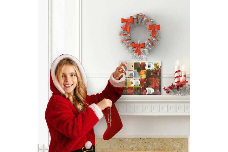 Christmas Jewellery Advent Calendar – 24 Days of Festive Charms, Reusable, For Kids & Adults | Wowcher