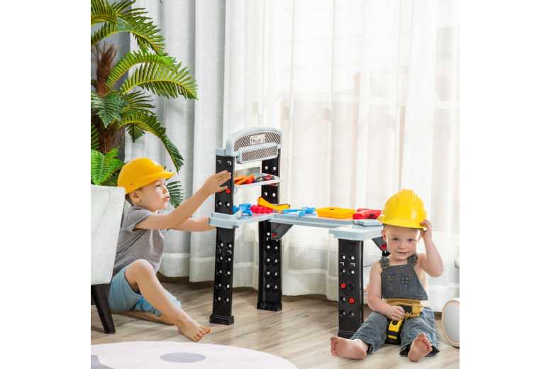 79 PCS Kids Workbench & Construction Toy Deal Price £44.99